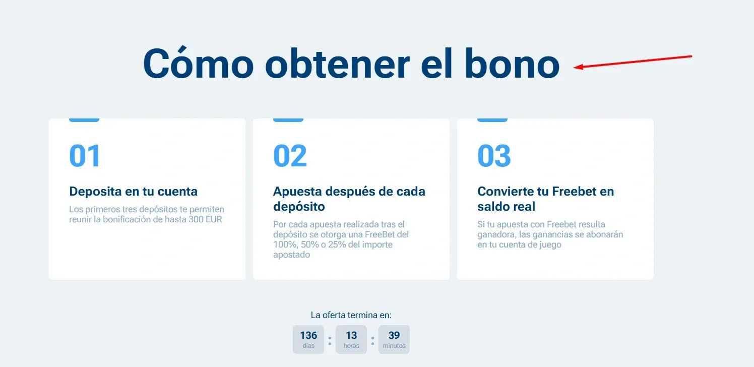 Activación bono bienvenida 1xBet